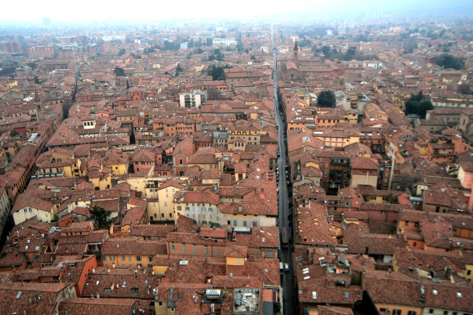 città dall'alto